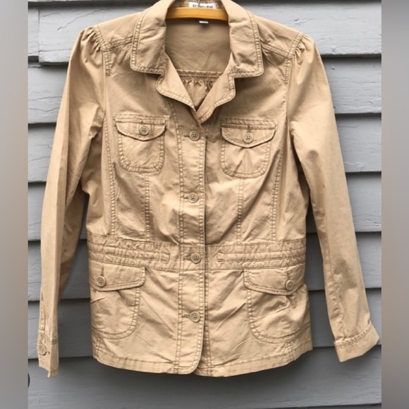 Khaki Utility Jacket-in like new condition - Picture 1 of 5